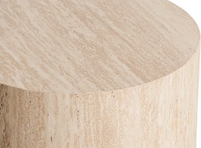 Okrúhly konferenčný stolík Novula 45 cm - travertín