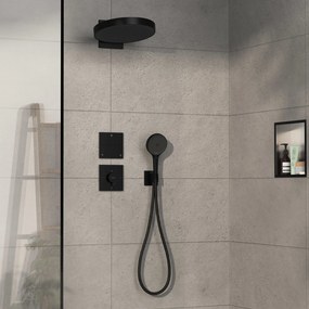 Hansgrohe ShowerSelect Comfort E, termostat pod omietku pre 1 spotrebič a ďalší výtok, čierna matná, HAN-15575670
