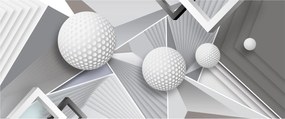 Geometrický abstraktný obraz (120x50 cm)