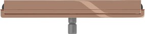 Mexen Flat Wall, sprchový žľab na stenu 2v1, 50 cm, ružové zlato, 1630050