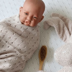 Bambusová prikrivka púdrovo ružová 80×100 cm