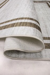 Protišmykový koberec MILANO 80007-01 krémový / hnedý