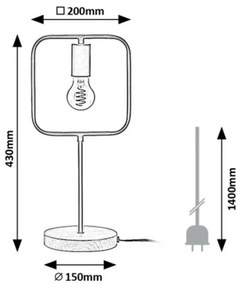 Rabalux 3219 stolná lampa