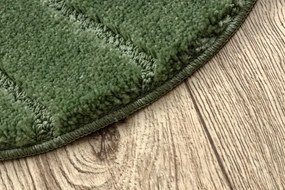 Kúpeľňový koberček SUPREME LINES línie, zelený kruh