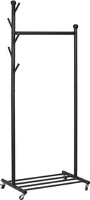 XXXLutz POJAZDNÝ STOJAN NA ODEVY, 68/170/43 cm PBJ - Predsieňové programy - 000537002701