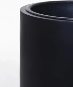 Kvetináč SOLERIO, výška 80 cm, sklolaminát, čierny