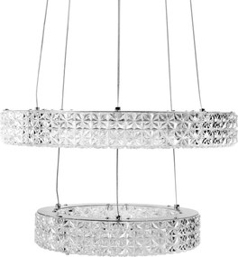 Toolight Toolight, LED krištáľové stropné svietidlo 40cm, 36W, 4000K, 3500 lm, MS006-CP, chrómová, OSW-09616