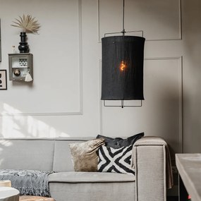 Dizajnové závesné svietidlo čierne - Rich