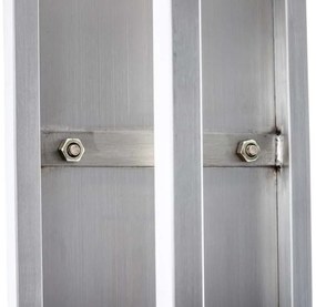 Nástenný stojan na palivové drevo Spark 100, nerezová oceľ