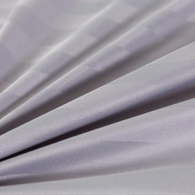 Hotelové obliečky z mikrovlákna JASMINE svetlo sivé - prúžok 2 cm, hotelové vrecko Rozmer obliečky: 70 x 90 cm | 140 x 220 cm