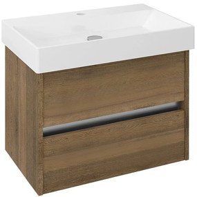 Sapho Sapho, NIRONA umývadlová skrinka 67x51,5x43cm, dub Sherwood (NR072)