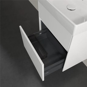 VILLEROY &amp; BOCH Collaro závesná skrinka pod umývadlo, 2 zásuvky, s LED osvetlením, 510 x 414 x 546 mm, White Matt, C007B0MS