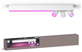 Philips-LED RGBW Stmievateľné bodové svietidlo Hue CENTRIS 3xGU10/4,2W + LED/11W