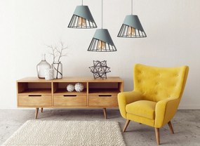 Toolight Toolight, stropné závesné svietidlo 1xE27, APP229-1CP, šedá-čierna, OSW-00887