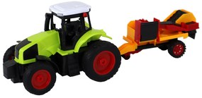 Lean Toys Traktor s prívesom na diaľkové ovládanie 1:16