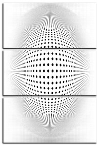 Obraz na plátne - Abstraktná geometrická sfera - obdĺžnik 7218B (120x80 cm)
