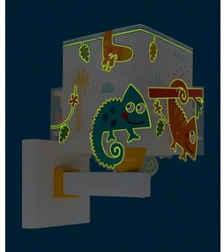 Dalber 63319 - Detské nástenné svietidlo HAPPY JUNGLE 1xE27/15W/230V