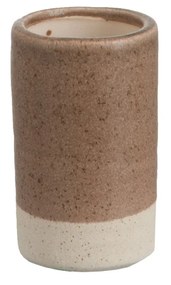 Hnedo krémová váza - 7 * 7 * 12 cm