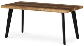 Autronic - Stůl konferenční, 120x60x55 cm, MDF deska, dekor staré dřevo, kov, černý lak - CT-F4412 OLW AKCE