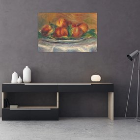 Obraz - Auguste Renoir, Peaches on a  Plate, reprodukcia (90x60 cm)