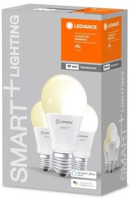 SADA 3x LED Stmievateľná žiarovka SMART+ E27/9W/230V 2700K - Ledvance