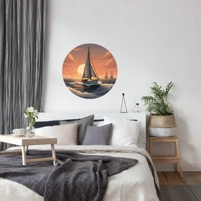 PIPPER. Plachetnica - textilná nálepka na stenu Veľkosť: 60 cm