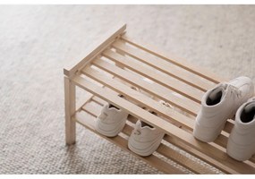 Skrinka na topánky z dubového dreva v prírodnej farbe Confetti – Rowico