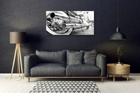 Obraz na skle Motor umenie 140x70 cm