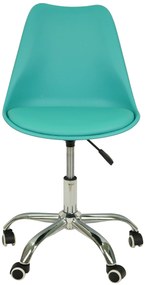 AKCIE Tyrkysová kancelárska stolička MILANO II. akosť