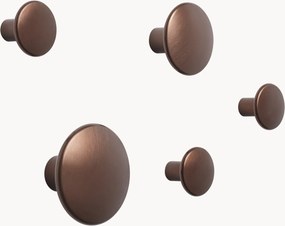 Hliníkové nástenné háčiky Dots, 5 ks