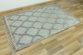 Koberec Berber 6844 l. 3D svetlosivý