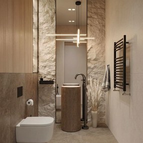 Rea Lungo, voľne stojaca umývadlová batéria, grafitová, REA-B4308