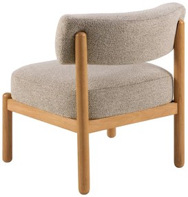 Béžové kreslo z textílie buklé Burley – Actona