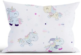 Bavlnená obliečka na vankúš Renforcé 50 × 70 cm - Kúzelné jednorožce