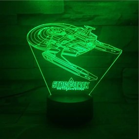 3Dmix 3DL-DRGB012 – 3D LED nočná lampa - Star Trek (Dual RGB)