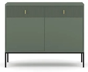 Komoda SUE zelená/čierna