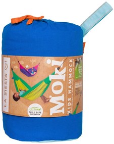 La Siesta Hojdacia sieť pre deti s uchytením MOKI - dolphy, 100 % organická bavlna / výplň: 70 % polyuretán, 30 % polyester