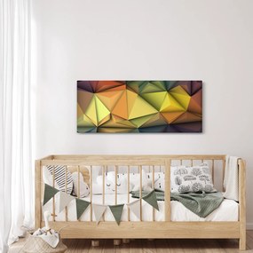 Obraz - Polygonálna 3D abstrakcia (120x50 cm)