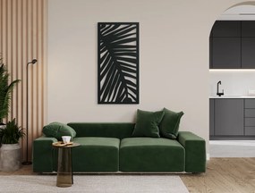 drevko Moderný obraz Palmový list Rozmer obrazu: 44,5 x 22 cm, Farba dekorácie: Čierna