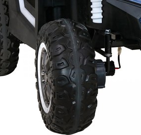 Ramiz Buggy ATV Racing pre 2 deti Biela + pohon 4x4 + diaľkové ovládanie + pomalý štart + MP3 LED