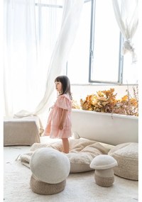 Béžový látkový detský kôš na hračky ø 23x27 cm Mushroom – Lorena Canals