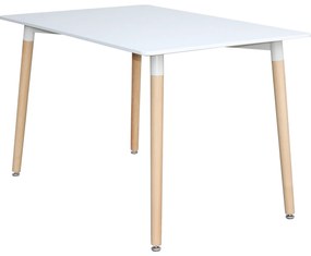 Jedálenský stôl 120x80 UNO biely