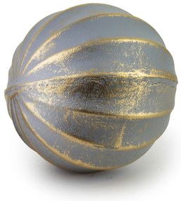 Dekorativní koule Saggio Beige 9 cm šedá
