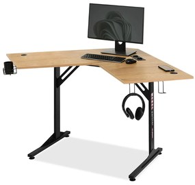 PC stolík Matts C (dub + čierna). Vlastná spoľahlivá doprava až k Vám domov. 1109795
