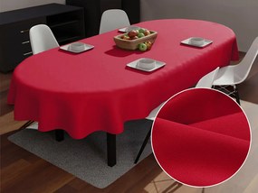 Biante Dekoračný oválny obrus Rongo RG-060 Červený 120x140 cm