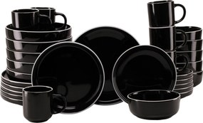 XXXLutz KOMBINOVANÝ SERVIS Nordic Gourmet Schwarz 30-dielne Creatable - Online Only bytové doplnky - 007768069704