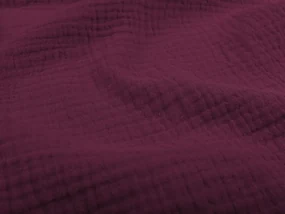 Biante Mušelínový behúň na stôl MSN-044 Burgundská vínová 45x140 cm