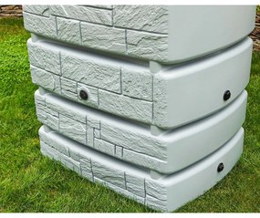 Waterform Sud na dažďovú vodu TOWER STONE svetlo šedý 500l