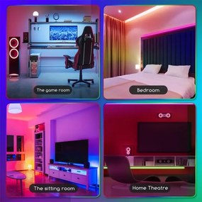 Aigostar - LED RGB stmievateľný pásik 5m LED/24W/12/230V IP65 + DO