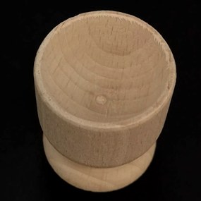 AMADEA Drevený kalíšok na vajíčko, masívne drevo, veľkosť 5 cm